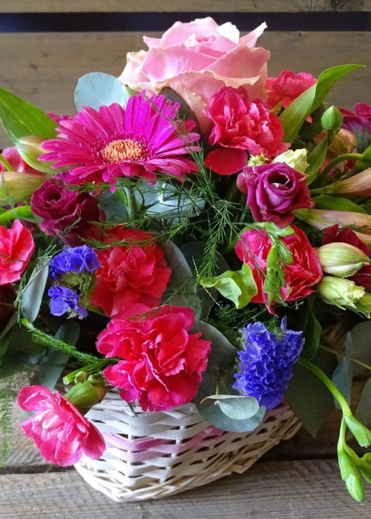 Spinel Flower Basket - Make Their Day Florist