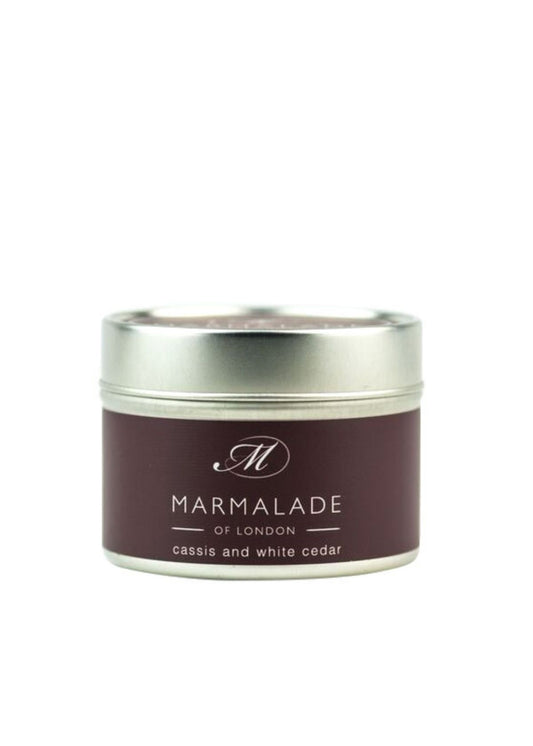 Cassis and White Cedar Candle by Marmalade of London is a perfect fragrant gift to add to your fresh flower bouquet.  Rich green cassis combined with earthy, woody, spicy notes, reminiscent of blackberry brambles.