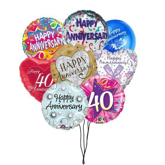 Anniversary Balloon Bouquet - Make Their Day Florist