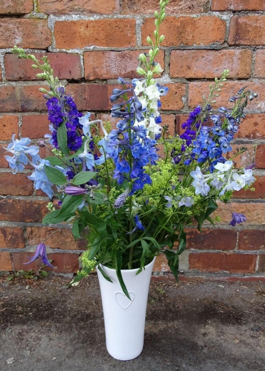 Blue Chai Bouquet in a Vase - Make Their Day Florist