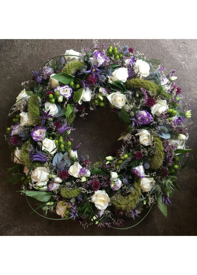 Country Ring of Life Funeral Wreath - Make Their Day Florist