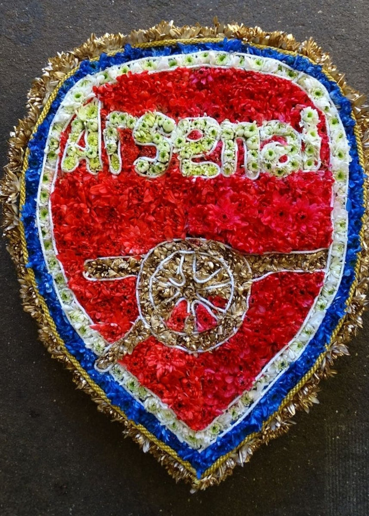 Football Team Shield Funeral Tributes - Make Their Day Florist