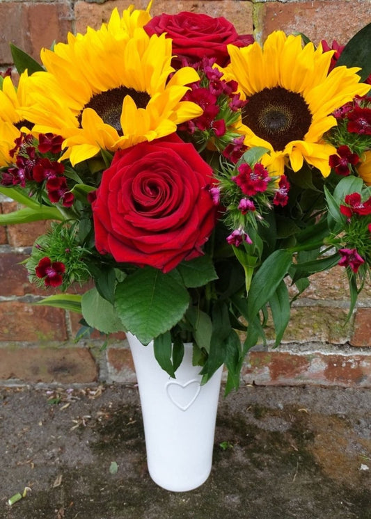 Hebe Bouquet in a Vase - Make Their Day Florist