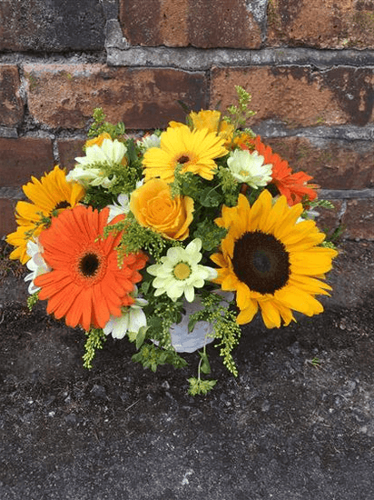 Lemon and Ginger Flower Basket - Make Their Day Florist