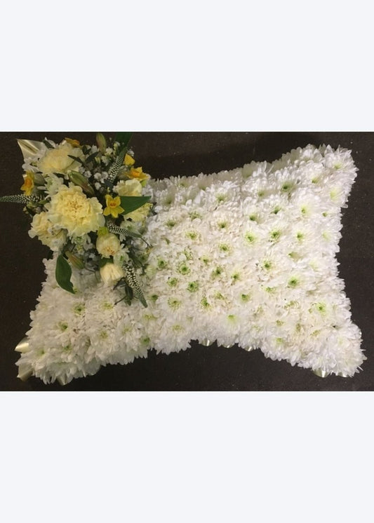 Lemon & Lilac Funeral Based Pillow - Make Their Day Florist