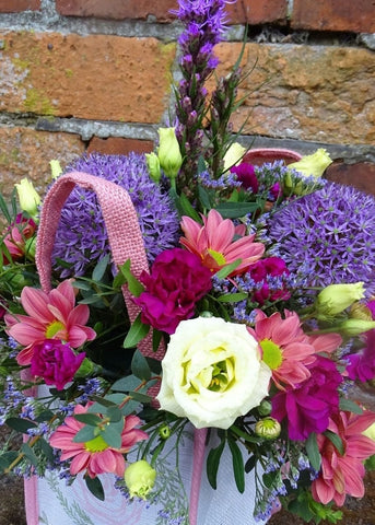 Melody Floral Gift Bag Arrangement - Make Their Day Florist