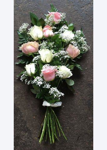 Mixed Rose Funeral Sheaf - Make Their Day Florist