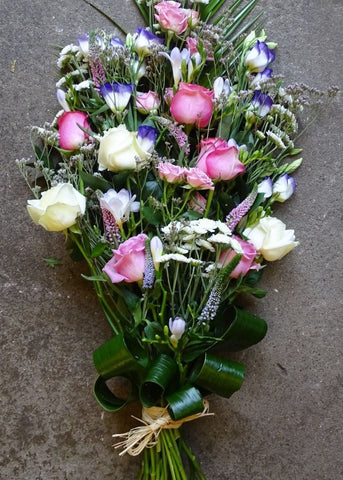 Pastel Funeral Sheaf - Make Their Day Florist