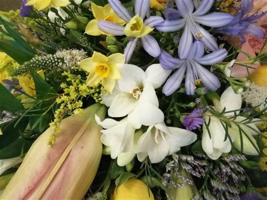Pastel Single Ended Funeral Casket Spray - Make Their Day Florist