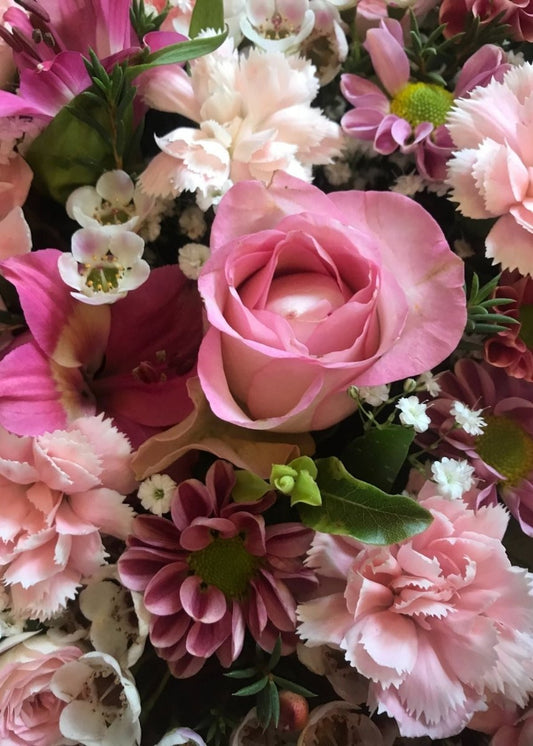 Pink Hand Tied Bouquet Florist Choice - Make Their Day Florist