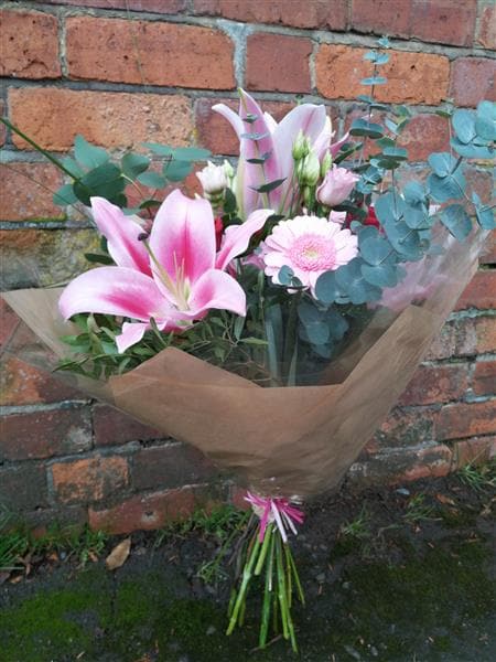 Rosehip Hand Tied Bouquet - Make Their Day Florist