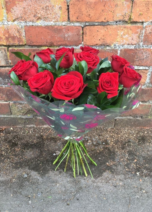 Ruby Hand Tied Bouquet - Make Their Day Florist